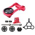 Uchwyt na komputer rowerowy z lampką rowerową i stoperem do Garmin/Bryton/Cateye/GoPro - czerwony