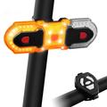 Bezprzewodowe sterowanie tylnym światłem kierunkowskazu rowerowego Wodoodporne przednie tylne światło ostrzegawcze do rowerów górskich i szosowych - zestaw 1