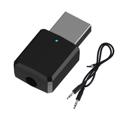 Bezprzewodowy Nadajnik-Odbiornik Audio z Kablem AUX 3.5mm - Czarny