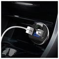 Nadajnik FM Bluetooth i ładowarka samochodowa 2x USB T20 - Czarny
