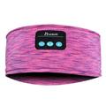 Bezprzewodowe słuchawki Bluetooth z pałąkiem na głowę do słuchania muzyki podczas snu z głośnikiem stereo HD do spania, treningu, joggingu, jogi - różowe