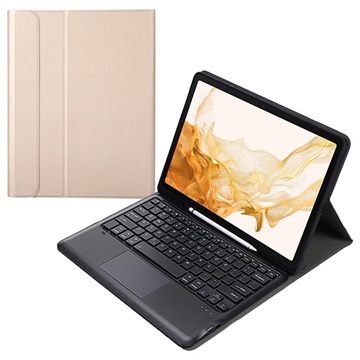 Samsung Galaxy Tab S8+ Etui z Klawiaturą Bluetooth - Złoto