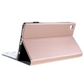 Samsung Galaxy Tab A7 Lite Etui z Klawiaturą Bluetooth - Różowe Złoto