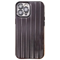 iPhone 12 Pro Szczotkowane Etui z TPU z Hartowane Szkło Ochronne na Aparat