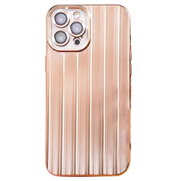 iPhone 12 Pro Szczotkowane Etui z TPU z Hartowane Szkło Ochronne na Aparat