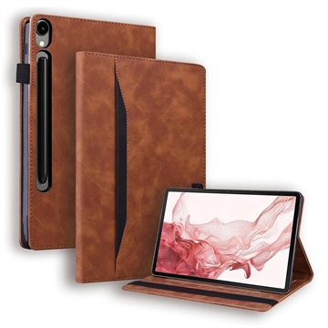 Etui Folio Samsung Galaxy Tab S11/S10 Lite/S10 FE/S9 FE/S9/S8/S7 Business Style - Brąz