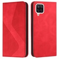 Samsung Galaxy A22 4G Etui-Portfel Business Style - Czerwone