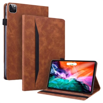 iPad Pro 12.9 2020/2021 Business Style Smart Etui Foliowe - Brąz