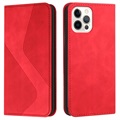 iPhone 13 Pro Max Etui-Portfel Business Style - Czerwień