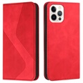 iPhone 13 Pro Max Etui-Portfel Business Style - Czerwień