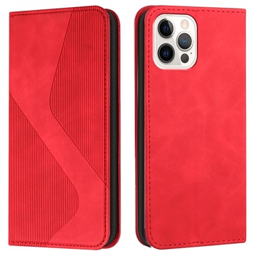 iPhone 13 Pro Etui-Portfel Business Style - Czerwień