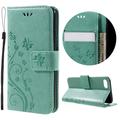 iPhone 7/8/SE (2020)/SE (2022) Etui-Portfel seria Butterfly - Cyjan