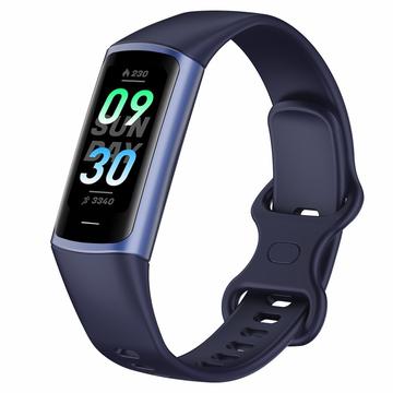Inteligentna bransoletka C68 1.1" Smukły zegarek fitness z monitorowaniem tętna - niebieski