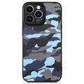 Hybrydowe Etui Camouflage do iPhone 13 Pro - Błękit