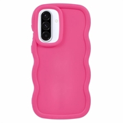 Etui TPU Samsung Galaxy A36/A56 Candy Color Wavy - Ciemny Róż