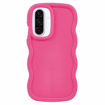 Etui TPU Samsung Galaxy A36/A56 Candy Color Wavy - Ciemny Róż