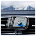Ładowarka Samochodowa / Transmiter FM Słuchawka Bluetooth T2 - Czarny