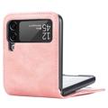 Samsung Galaxy Z Flip4 5G Etui-Portfel z Serii Card - Różowy