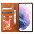 Samsung Galaxy S21 FE 5G Etui-Portfel z Serii Card Set - Brąz