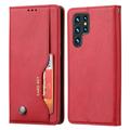 Samsung Galaxy S24 Ultra Etui-Portfel z Serii Card Set - Czerwień