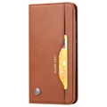 Samsung Galaxy A22 4G Etui-Portfel z Serii Card Set - Brąz