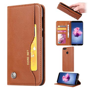 Huawei P Smart Card Set Series Wallet Case - Brown