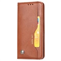 Samsung Galaxy A32 5G/M32 5G Etui-Portfel Card Set Series – Brązowe