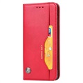 Samsung Galaxy S10e Pokrowiec z Portfelem z Serii Card Set - Czerwień