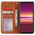 Sony Xperia 5 Etui-Portfel z Serii Card Set - Czarne