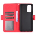 Honor 10X Lite Etui-Portfel Seria Cardholder - Czerwień