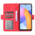 Honor 10X Lite Etui-Portfel Seria Cardholder - Czerwień