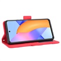 Honor 10X Lite Etui-Portfel Seria Cardholder - Czerwień