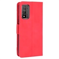 Honor 10X Lite Etui-Portfel Seria Cardholder - Czerwień