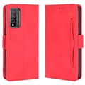 Honor 10X Lite Etui-Portfel Seria Cardholder - Czerwień