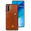 Magnetyczne etui z uchwytem na kartę do telefonu Huawei P30 Pro