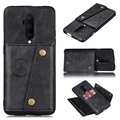 Magnetyczne etui z uchwytem na kartę do telefonu OnePlus 7T Pro - Czarne