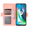 Motorola Moto E7 Plus Etui-Portfel Seria Cardholder - Róż