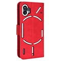Nothing Phone (1) Etui-Portfel Seria Cardholder - Czerwień