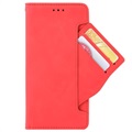 Samsung Galaxy A22 5G, Galaxy F42 5G Etui-Portfel Seria Cardholder - Czerwień