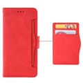 Samsung Galaxy A22 5G, Galaxy F42 5G Etui-Portfel Seria Cardholder - Czerwień