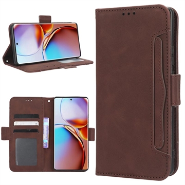 Motorola Edge 40 Pro/Edge+ (2023) Etui-Portfel Seria Cardholder - Brąz