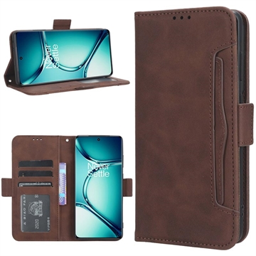 OnePlus Ace 2 Pro Etui-Portfel Seria Cardholder - Brąz