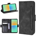 Sony Xperia 10 V Etui-Portfel Seria Cardholder - Czarne