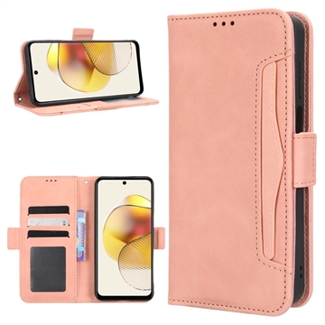 Motorola Moto G73 Etui-Portfel Seria Cardholder - Róż