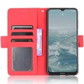 Nokia G10/G20 Etui-Portfel Seria Cardholder - Czerwień