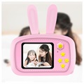 Aparat HD dla Dzieci w Kształcie Królika i z Trzema Grami - 12MP - Królik / Różowy