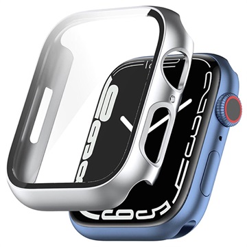 Etui ze Szkłem Hartowanym do Apple Watch Series 7 - 41mm - Srebrny