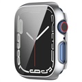 Etui ze Szkłem Hartowanym do Apple Watch Series 7 - 45mm - Srebrny