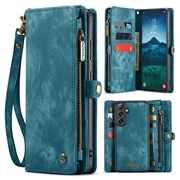 Samsung Galaxy S24 FE Wielofunkcyjny Pokrowiec-Portfel Caseme 008 2-w-1 - Błękit