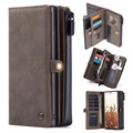 Samsung Galaxy S21 Ultra 5G Wielofunkcyjne Etui-Portfel Caseme 2-w-1 - Brąz